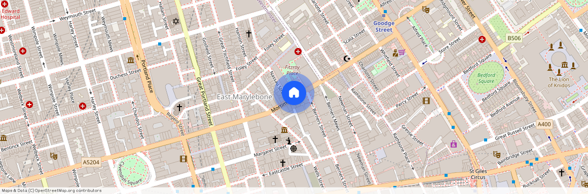 Mortimer Street, Fitzrovia, London, W1T