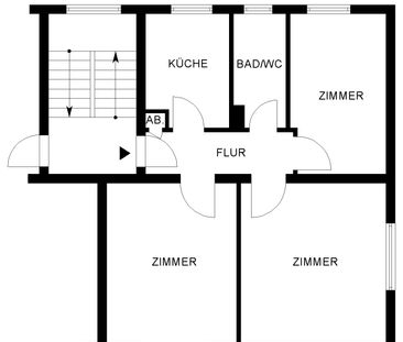 Schöne 3-Zimmer-Wohnung in zentraler Lage // 2.OG links - Foto 3