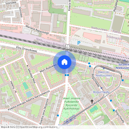 ul. Elizy Orzeszkowej, Niebuszewo-Bolinko, Śródmieście, Szczecin, zachodniopomorskie