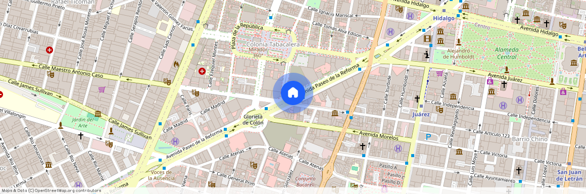 Renta de departamento Paseo de la Reforma, Colonia Tabacalera, C.P. 06030, Df / Cdmx