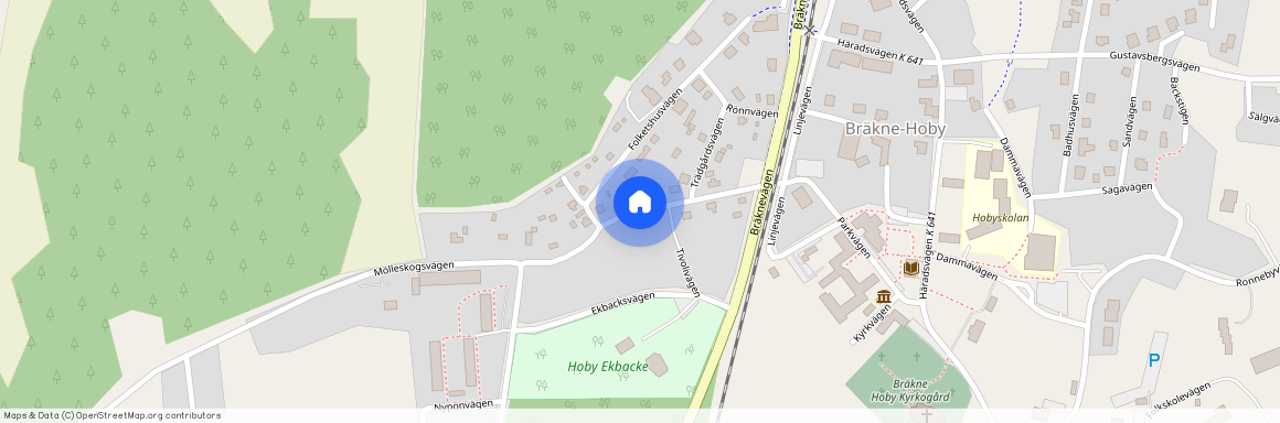 Mölleskogsvägen, Bräkne-Hoby