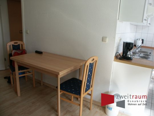 Eversburg-Büren, möbliertes Apartment mit Einbauküche und PKW-Tiefgaragenstellplatz. - Foto 1