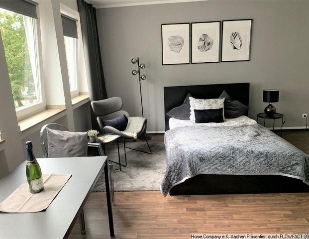 Aachen-zentrale, ruhige Lage: Modern möbl., komfortable 1 Zi-Whng., all incl. - Foto 1