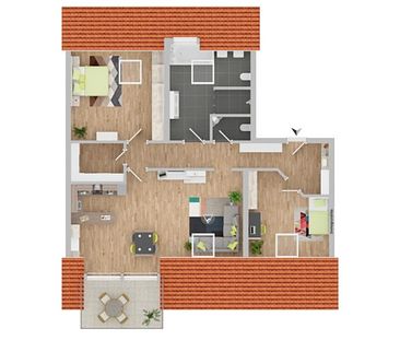Tolle 3 Zi.-DG-Wohnung mit ca. 105 m² Wfl. in Fürmoosen / Kirchseeon / Moosach - Photo 2