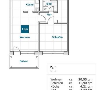 Mitten drin statt nur dabei: individuelle 2-Zimmer-Wohnung - Foto 5