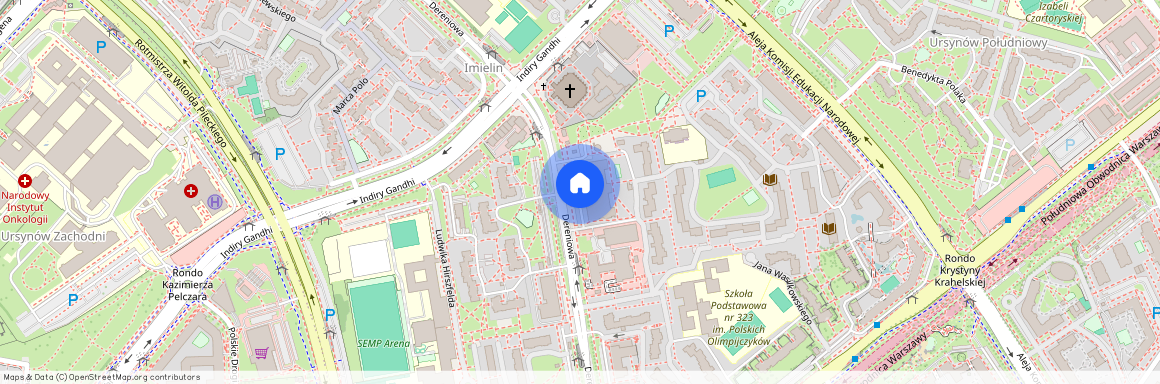 Warszawa, Ursynów, Dereniowa
