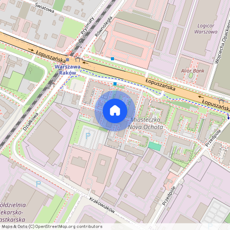 ul. Łopuszańska, Raków, Włochy, Warszawa, mazowieckie