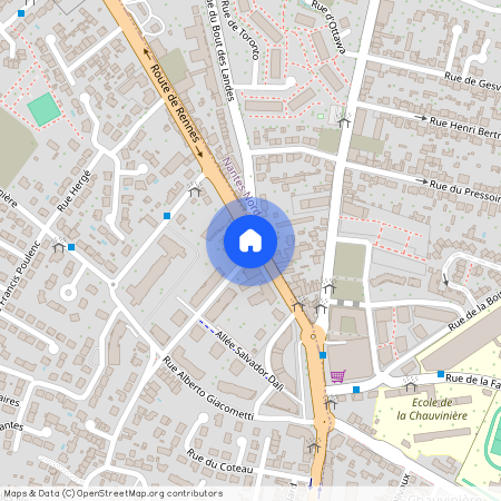 Route de Rennes, Nantes, Pays-de-la-Loire, France