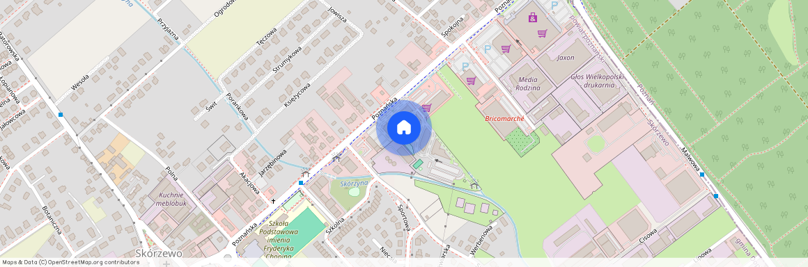 ul. Poznańska, Skórzewo, Dopiewo, poznański, wielkopolskie