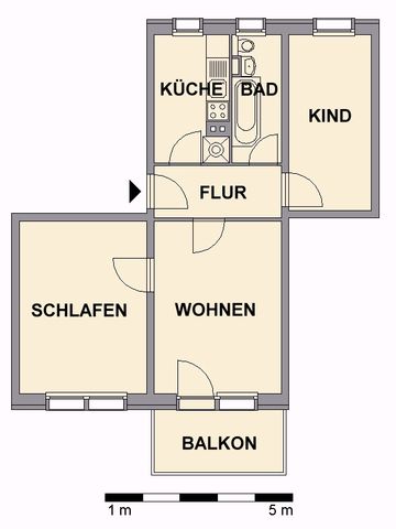 3-Raum-Erdgeschosswohnung zum fairen Preis - Foto 4