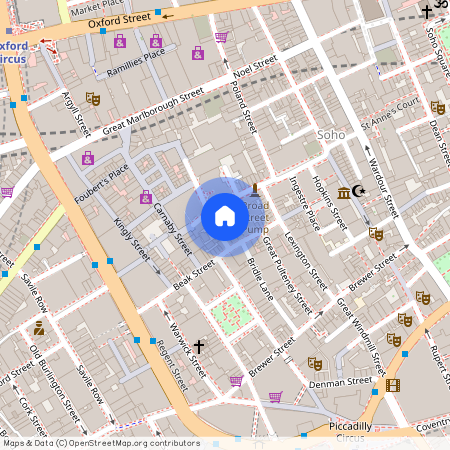 Marshall Street, 11 Slingsby Place, W1F, London