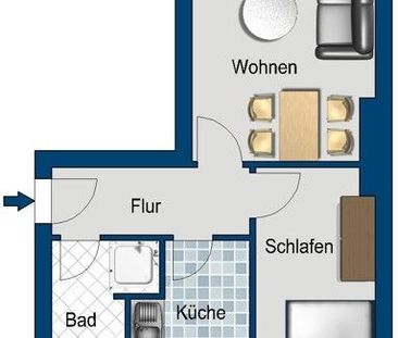 Die gefällt mir: günstiges 1,5-Zimmer-Appartment - Photo 2