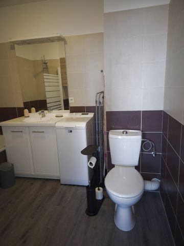 Appartement T1 entièrement meublé, terrasse, 1 parking sécurisé en sous sol. - Photo 3