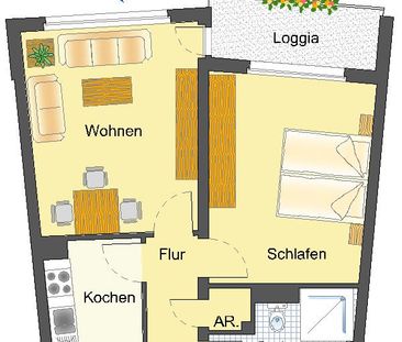 2-Zimmer-Wohnung in Lippstadt - Photo 1