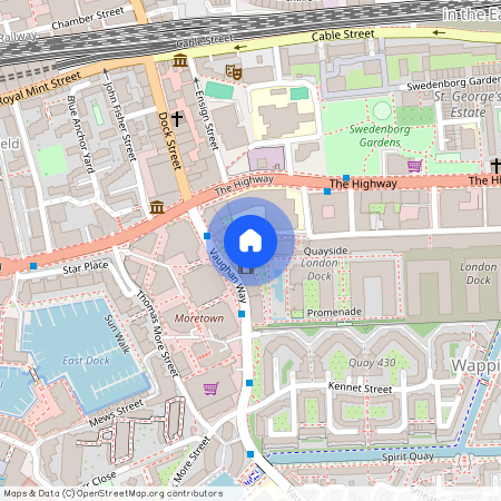 Vaughan Way, E1W, London