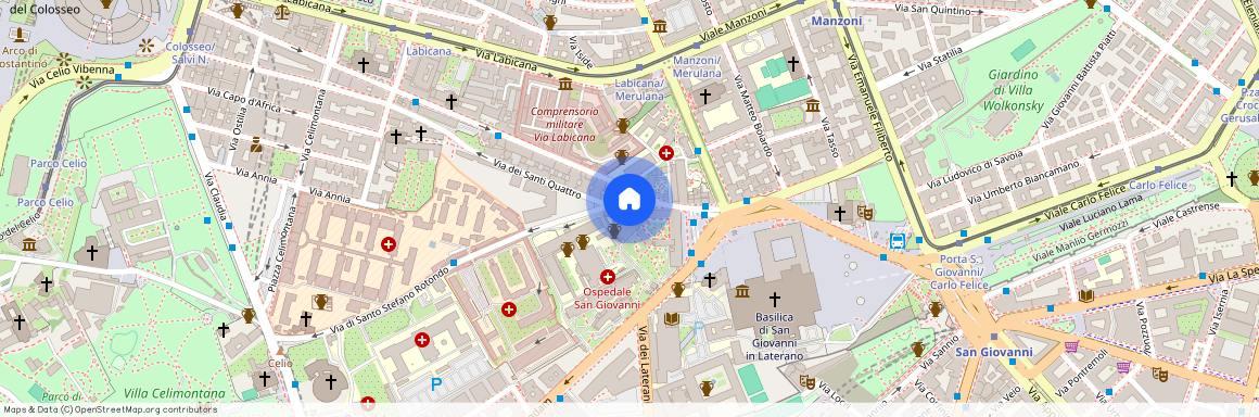 Via di Santo Stefano Rotondo, 00183 Rome RM, Italy