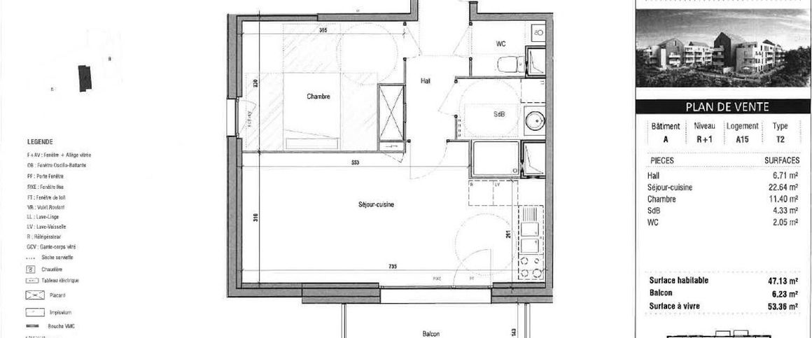 location Appartement T2 DE 47.13m² À MARQUETTE LEZ LILLE - Photo 1