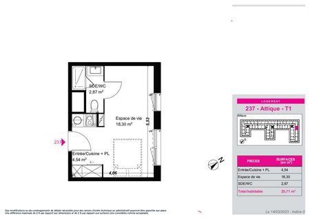 Location Appartement 1 pièce 25m² FRANQUEVILLE ST PIERRE 76520 - Photo 5