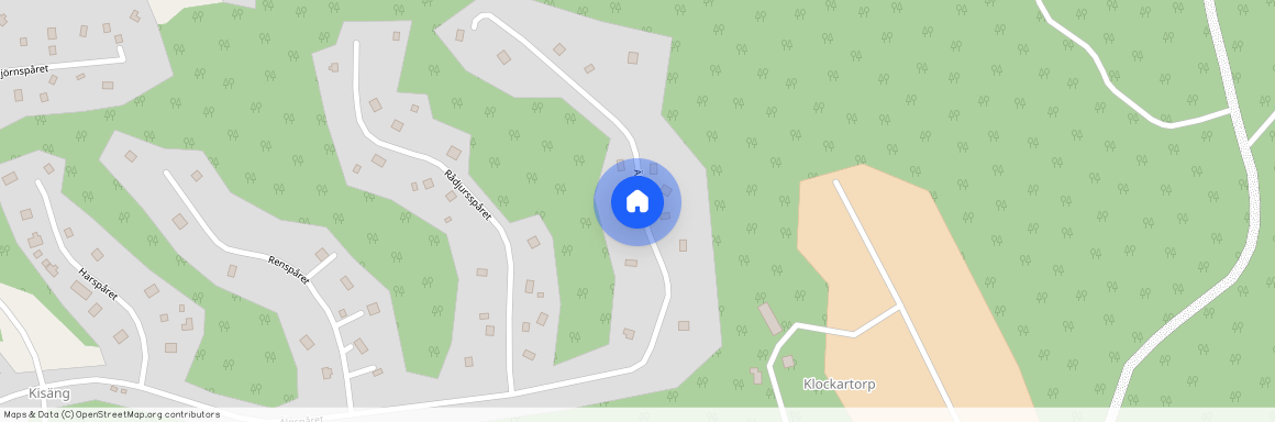 Älgspåret, Stigtomta