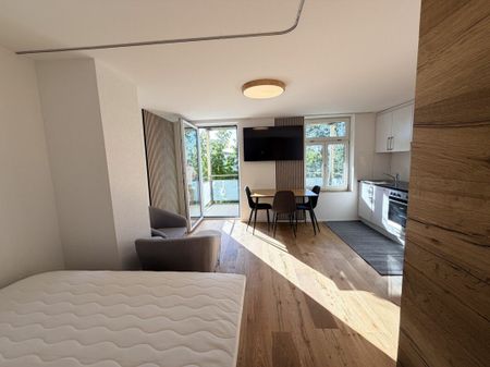 Möblierte 1-Zimmer-Wohnung mit Balkon - Foto 2