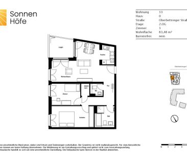 Neu auf dem Sonnenhügel: Moderne 3-Zimmer-Wohnung mit separatem Gäste-WC und Abstellraum - Photo 2