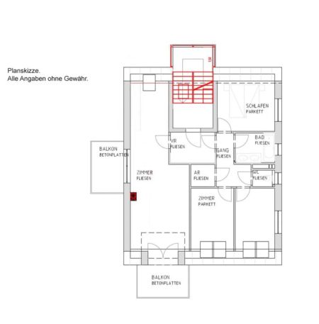 ATEMBERAUBENDE WOHNUNG MIT BALKON - ZENTRAL BEGEHBARE ZIMMER - KÜCHE - SOFORT VERFÜGBAR! - Foto 3