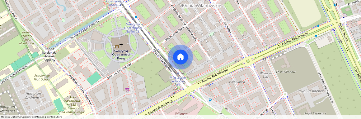 al. Aleja Rzeczypospolitej, Błonia Wilanowskie, Wilanów, Warszawa, mazowieckie