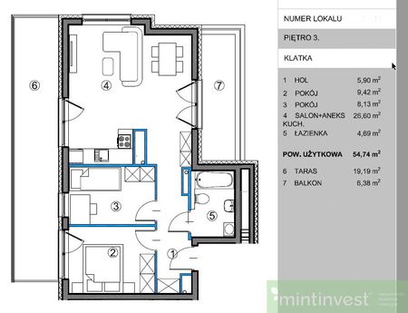 Komfortowe 3pok 55m2, taras 19m2, garaż, winda - Zdjęcie 5