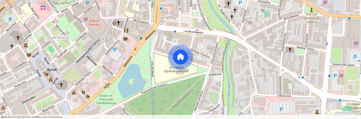 ul. Zielona, Legnica, dolnośląskie