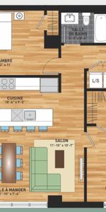 Grand 41/2 2 salle de bain - Photo 4