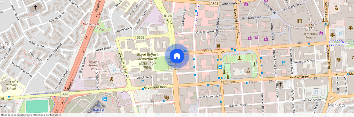 2 Balmoral Buildings - Bedroom Apt, 11-13 College Square East, Belfast, Belfast, BT1 6DD