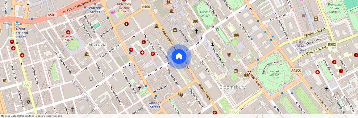 Gower Street, Bloomsbury, WC1E