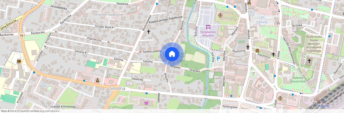 ul. Wiejska, Smolna, Rybnik, śląskie