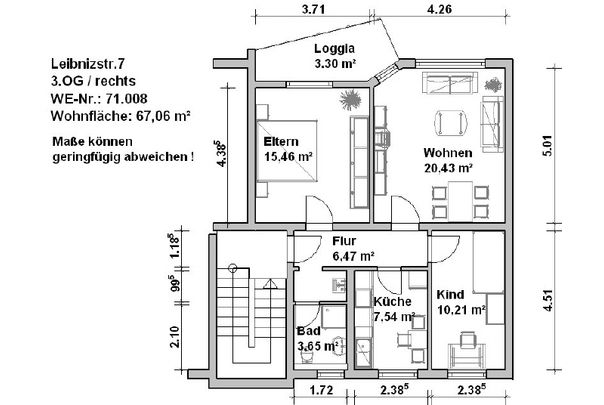 Mit großer Loggia zum Entspannen - Foto 1