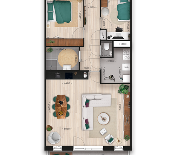 Te huur: Appartement Vuurliniehof in De Kwakel - Foto 1