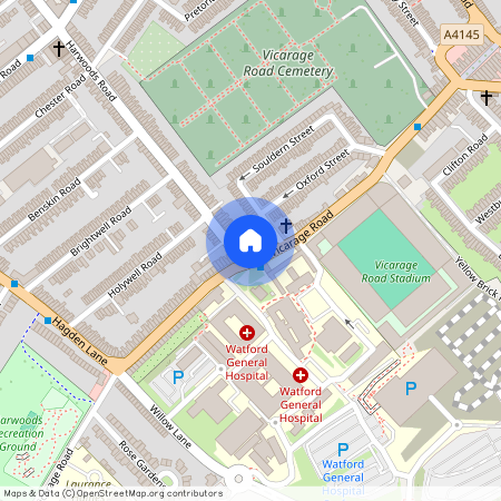 Close to Watford Hospital