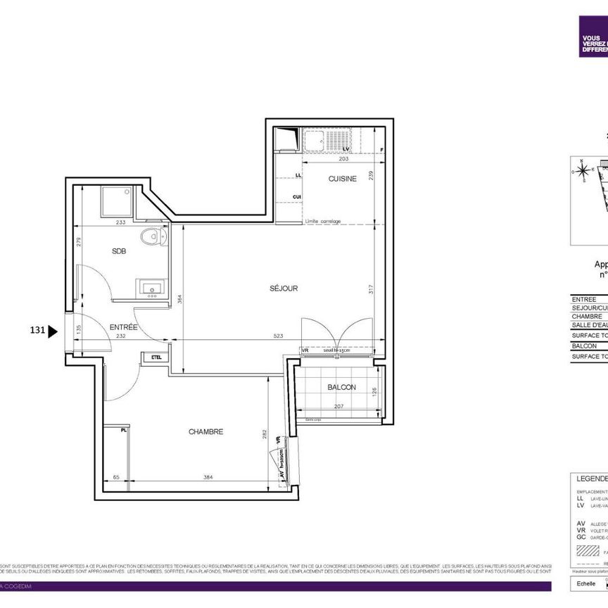 location Appartement T2 DE 45.74m² À COLOMBES - Photo 2