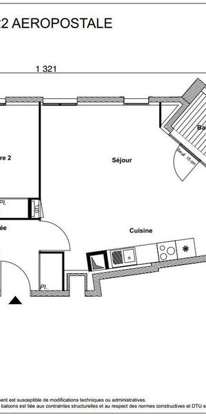 Location Appartement 3 pièces 63m² LE BLANC MESNIL 93150 - Photo 2