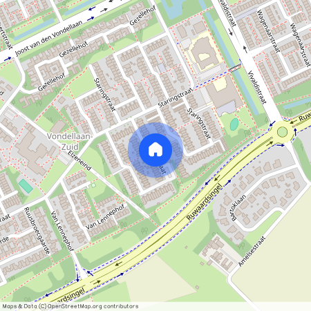 Vondellaan-Zuid, 5343 GN, Staringstraat, Oss