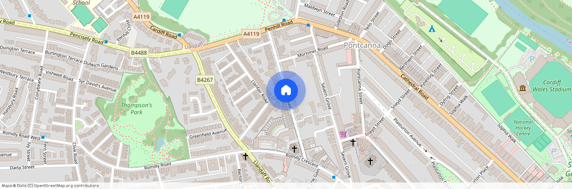 Conway Road, Pontcanna, Cardiff