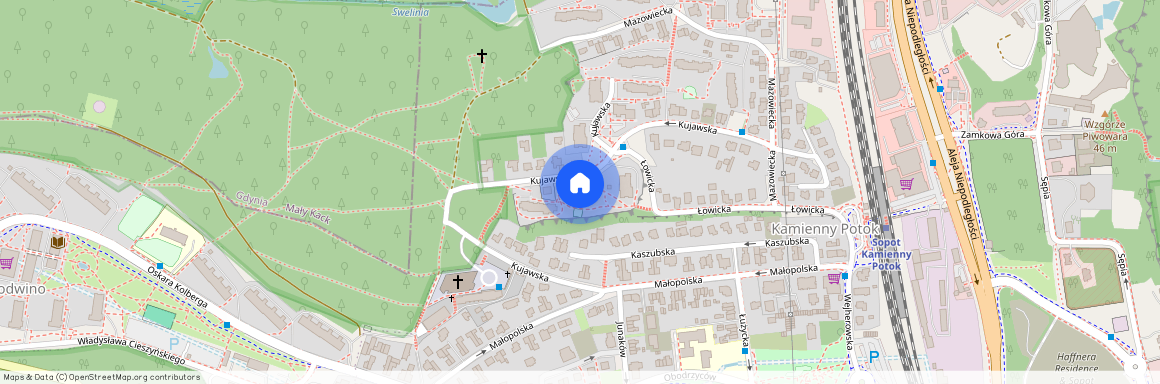 ul. Kujawska, Kamienny Potok, Sopot, pomorskie