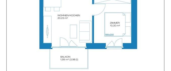 2 Zimmer (Neubau)-Wohnung mit Balkon und amerikanischer Küche - Foto 1