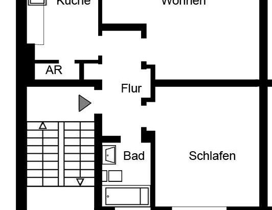 2-Raumwohnung mit neuem Badezimmer - Foto 1