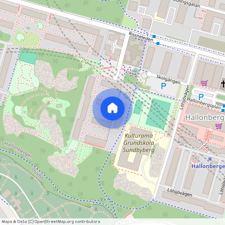 Hallonbergen, Sundbyberg, Stockholm, Skolgången 2