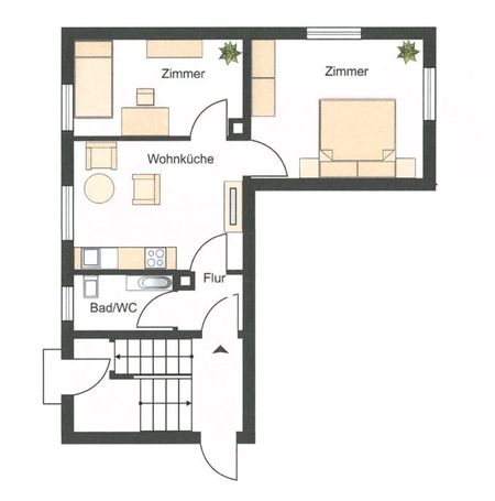 2-Zimmer-Wohnung mit modernisiertem Badezimmer in Haiger zu vermieten! - Photo 2