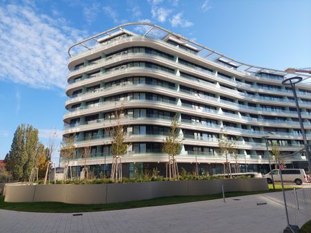 Erstbezug 3-Zimmer Traumwohnung direkt am Wasser! U1 Donauinsel vor der Türe! - Photo 4