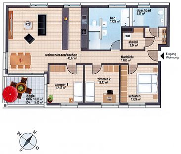 4-Zimmer-Penthouse-Wohnung in zentraler Lage - Foto 5