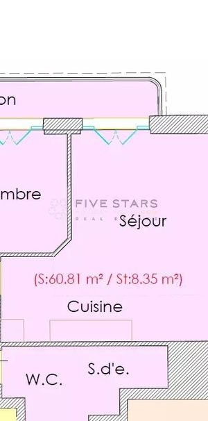 Location Appartement 3 pièces 60m² NICE 06000 - Photo 2
