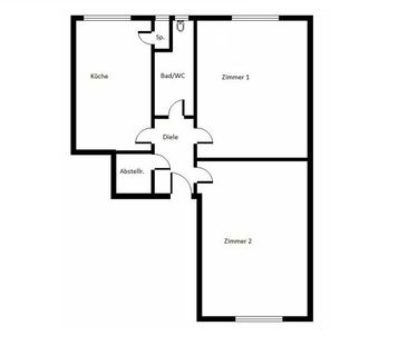 Geräumige 2-Zimmer-Wohnung in zentraler Lage - Foto 1