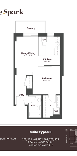 For Lease - 353 Gardner Street Unit# 503, Vanier and Kingsview Park, Ontario - Photo 1